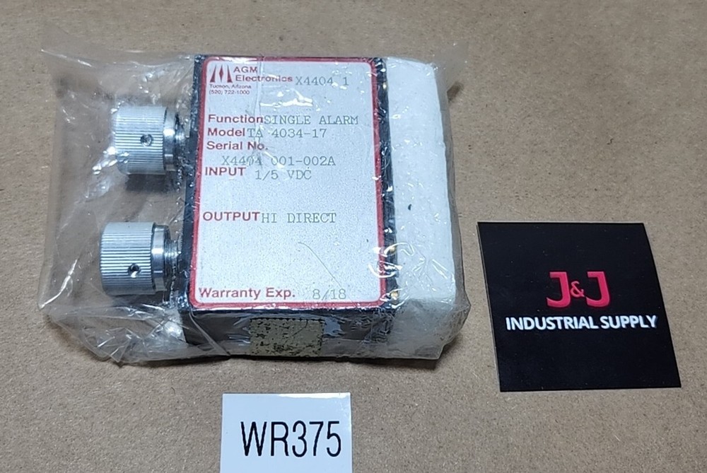 *BRAND NEW* AGM Electronics TA 4034-17 Single Alarm 1/5Vdc Hi Direct + Warranty!