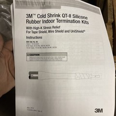 3M SERIES 5625K COLD SHRINK QT-II INDOOR TERMINATION KIT, 5-15 kV