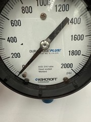 Ashcroft 0-2000PSI Pressure Gauge Duragauge 1/2″ NPT Connection Threaded 5″