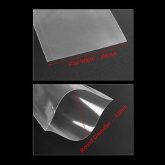 PVC Heat Shrink Tubing Tube 65mm Flat Width for AA Shrink Film 2M Clear