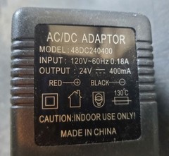 One(1) Model 48DC240400 AP Power Supplier Adapter Feed Link Control Display 24V