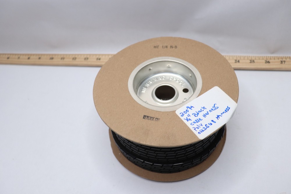 Merrimac Spiral Wrap Nylon Black 0.250″ x 200ft