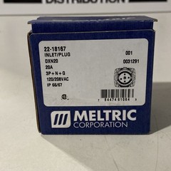 Meltric 22-18167 Inlet Plug DXN20 20A