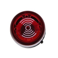 2Pcs Level 3 12V Red LED Buzzer Alarm Signal Indicator Flash Light Panel Mount G