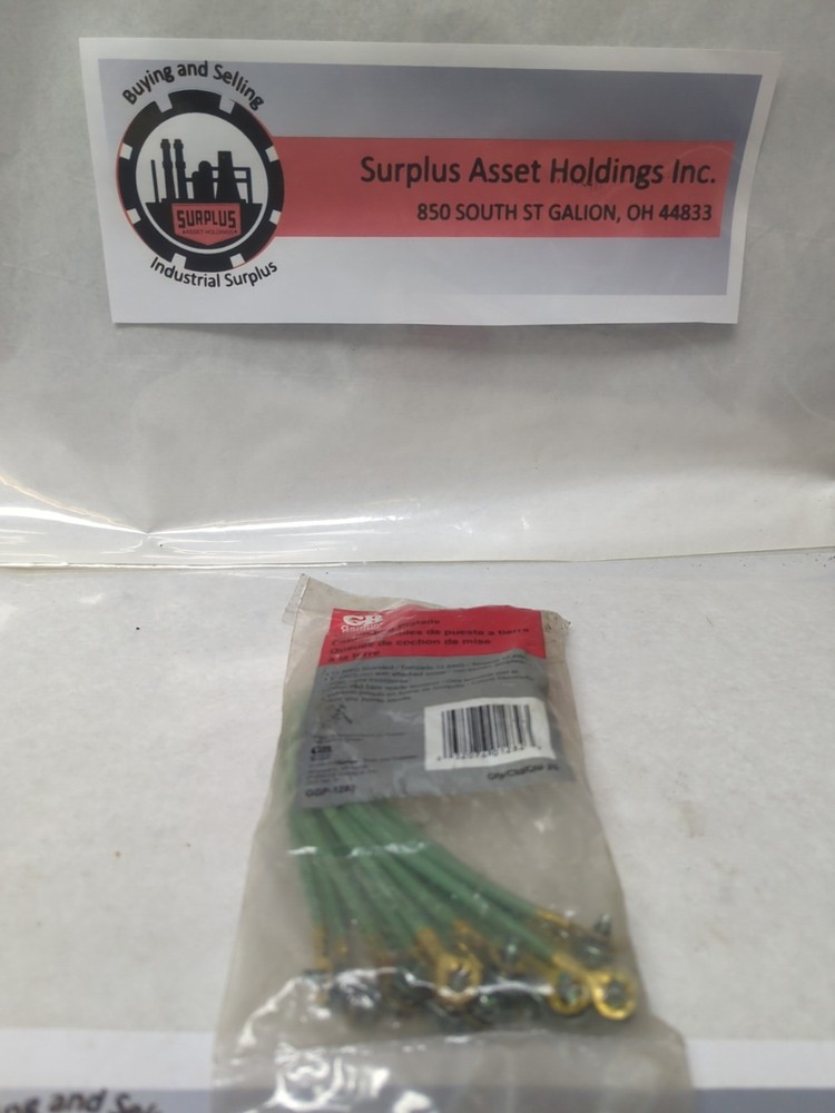 GARDNER BENDER,GGP-1282,GROUND PIGTAIL 12 AWG 8 INCH W/ ATTACHED SCREWS 25 PK