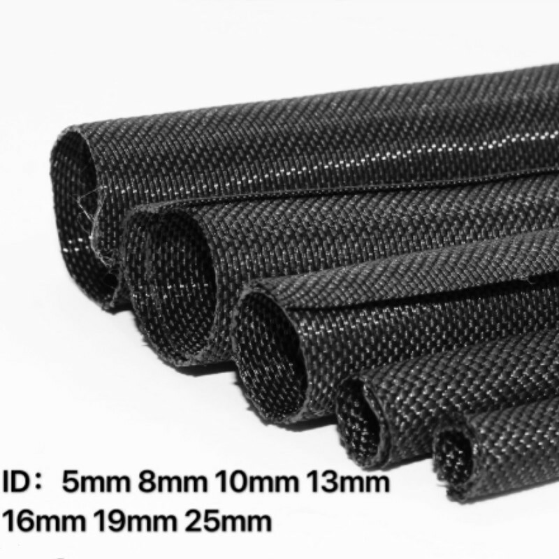 10ft Braided Wire Wrap Cord Protector Nylon Sleeve Storage Pipe Tube Cable Split