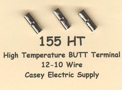 50 High Temperature BUTT Terminal Connectors #12-10 Wire Gauge AWG 900°F MOLEX