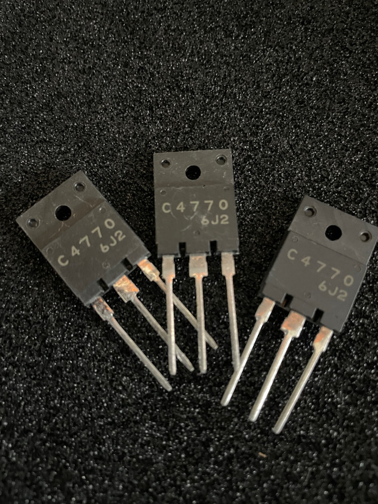 3pc SANYO 2SC4770 NPN Triple Diffused Planar Transistor TO-3PML **NOS