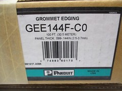 Panduit GEE144F-C0 100 ft Adhesive Lined Grommet Edging – NEW