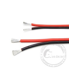 2-Core Twin Flexible Silicone Cable 10/12/14/16/18/20/24/26/30 AWG Wire 200°C