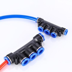 Pneumatic Manifold Union Push In Fitting Air Push Quick Connectors Tube 4-12mm
