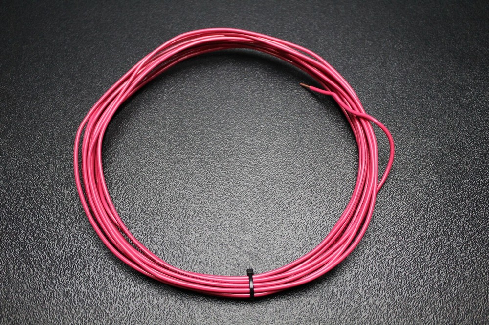 12 GAUGE THHN WIRE SOLID RED 50 FT THWN 600V 90C BUILDING MACHINE CABLE AWG
