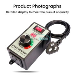 4000W 15A MAX Voltage Regulator Stepless AC Motor Speed Controller 110V/220V