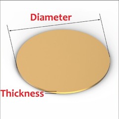 H62 0.3mm – 6mm Thick Brass Discs Round Plate Round Brass Sheets Ø10mm – 300mm