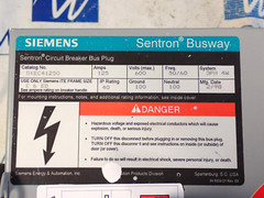 Siemens SXEC41250 125A 600V 3PH 4W Breaker Type Bus Plug Breaker not Included