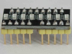 1PC AMBER 8 CHANNEL BREADBOARD LED 5V