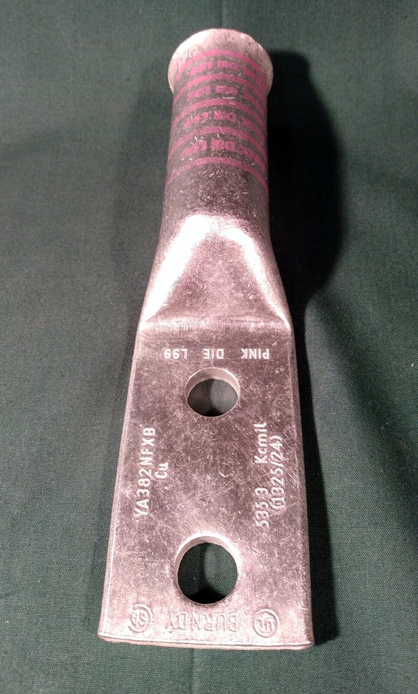 Burndy YA382NFXB Two Hole Hylug Flex Conductor – NEW