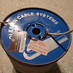 COLEMAN CABLE & WIRE CO. 12 AWG 600V WHITE MACHINE TOOL WIRE MTW or AWM 450Ft