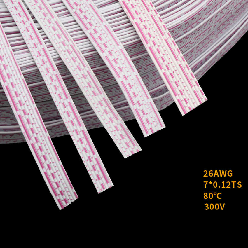 UL2468 Flat Ribbon Cable Wire Cable Board Stranded Blue/Red 6/7/8/9/10/12P Ways