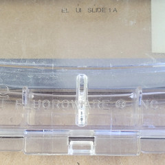 PHOTOMASK 7″ X 7″ X .125″ FLUOROWARE H92-7015L IC PHOTOMASK EL UI SLIDE 1A