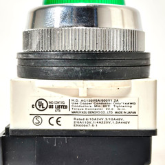 MARUYASU DENGYO GREEN PILOT LAMP A30ILT100 P.100-110V.