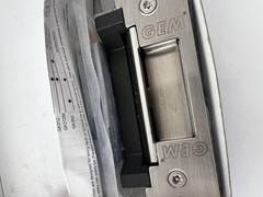 GEM GK-300 Electric Strike 12VDC Door Lock Assembly Stainless Steel New Open Box