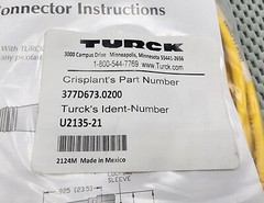 TURCK Cable Picofast Crisplant U2135-21 2124M 377D637.0200 10240134