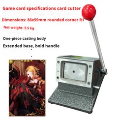 Business Manual CC128 PVC Pet ID Card Rounded Corner Label Die Cutting