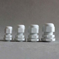 White/Black Nylon Plastic Waterproof Cable Connectors Gland PG7/PG9/PG11-PG48