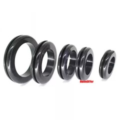 Black Blanking Wiring Grommets Rubber Open Grommet Blind Cable Hole 5mm 6mm-28mm