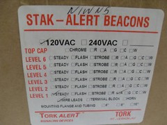 ⭐NEW IN BOX⭐ TORK ALERT N1WN5 STAK-ALERT BEACON SIGNALING LIGHT AMBER 120-V 3R