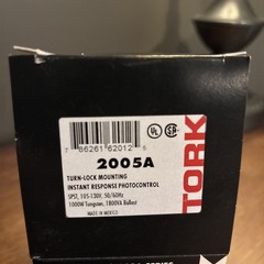 TORK 2005A PHOTOCONTROL Instant Response