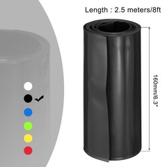 Battery Wrap Heat Shrink Tubing 102mm Dia 160mm Flat 8 Feet Black