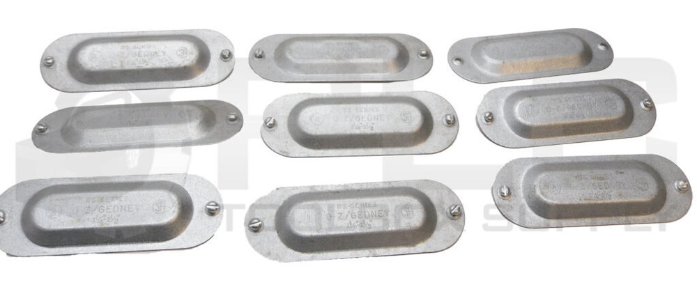 LOT OF 9 NEW OZ/GEDNEY BS SERIES A808CH CONDUIT COVER 1-1/4″ – 1-1/2″