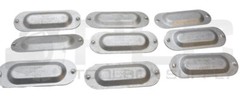 LOT OF 9 NEW OZ/GEDNEY BS SERIES A808CH CONDUIT COVER 1-1/4″ – 1-1/2″