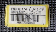 Cooper Bussmann FNM-6-1/4 Time Delay Fuse 1/4 Amp 250V – Lot of 6