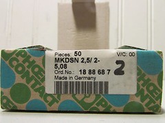 Phoenix Contact MKDSN 2.5/2-5.08 Ch No. 3000193257 Terminal 2 Pin. Box of 50!