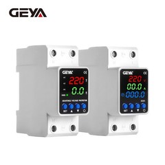 GEYA GPS6 Digital Display Voltage Current KWH Protection Device Protection 2P 40/63/80A 220