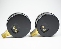 2 New 2.5″ Moeller Vacuum Utility Pressure Test Gauges 0-30 PSI Made in USA