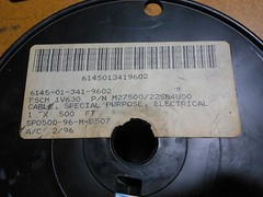 F&R SALES CABLE ( 500 FT REEL ) # M27500-22SD4U00 NSN: 6145-01-341-9602