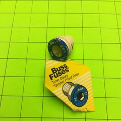 Single Fuse. 15AMP Type S Buss Tron Time Delay Fuse
