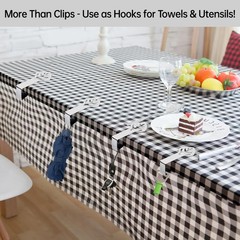 Heavy-Duty Stainless Steel Tablecloth Clips for Picnic, Camping, Patio, and Wedd