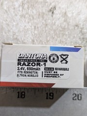 DANTONA RAZOR-1 2.4V, 650mAh RECHARGEABLE BATTERY