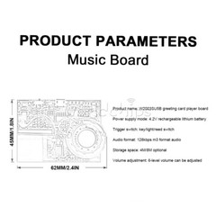 Greeting Card module DIY Musical Board Recordable Voice Music Sound Module