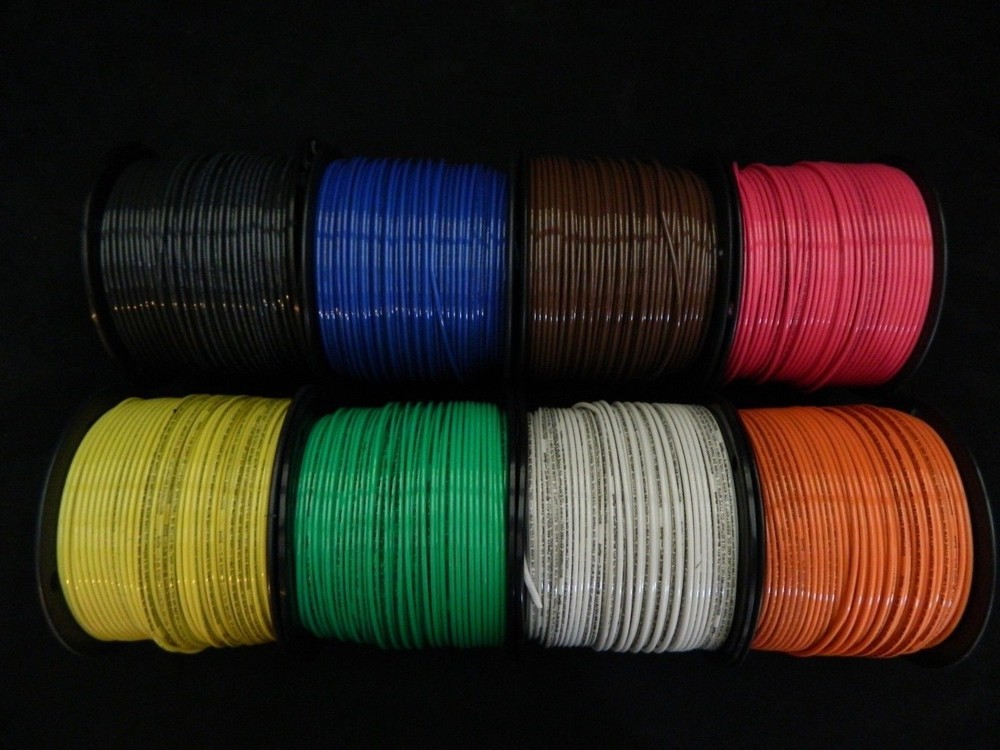 12 GAUGE THHN WIRE STRANDED PICK 2 COLORS 100 FT EACH THWN 600V CABLE AWG
