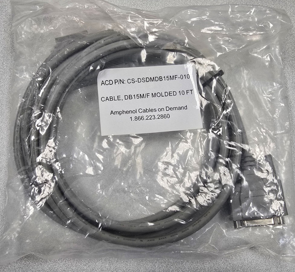 CS-DSDMDB15MF-010 – 10-Pin (DB15) Deluxe D-Sub Cable – Copper Shielded – Male /
