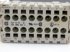 Harting Han 16 ES 16A 500V 6KV 3 600V HS 12