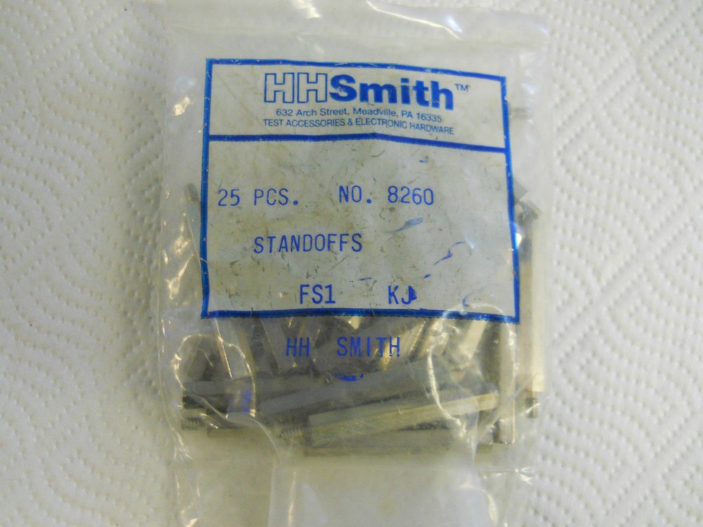 HH SMITH 8260 STANDOFFS PKG OF 25 NEW CONDITION IN PKG