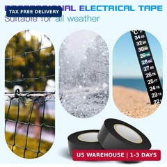9 Rolls Coloured Electrical Tape – Professional White Black Red Green Blue Yello