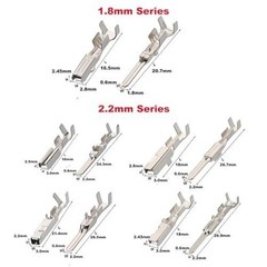 500Pcs Connector Pins Kit Terminal Pin Automotive Car Electrical 1/1.5/1.8/2.2/2